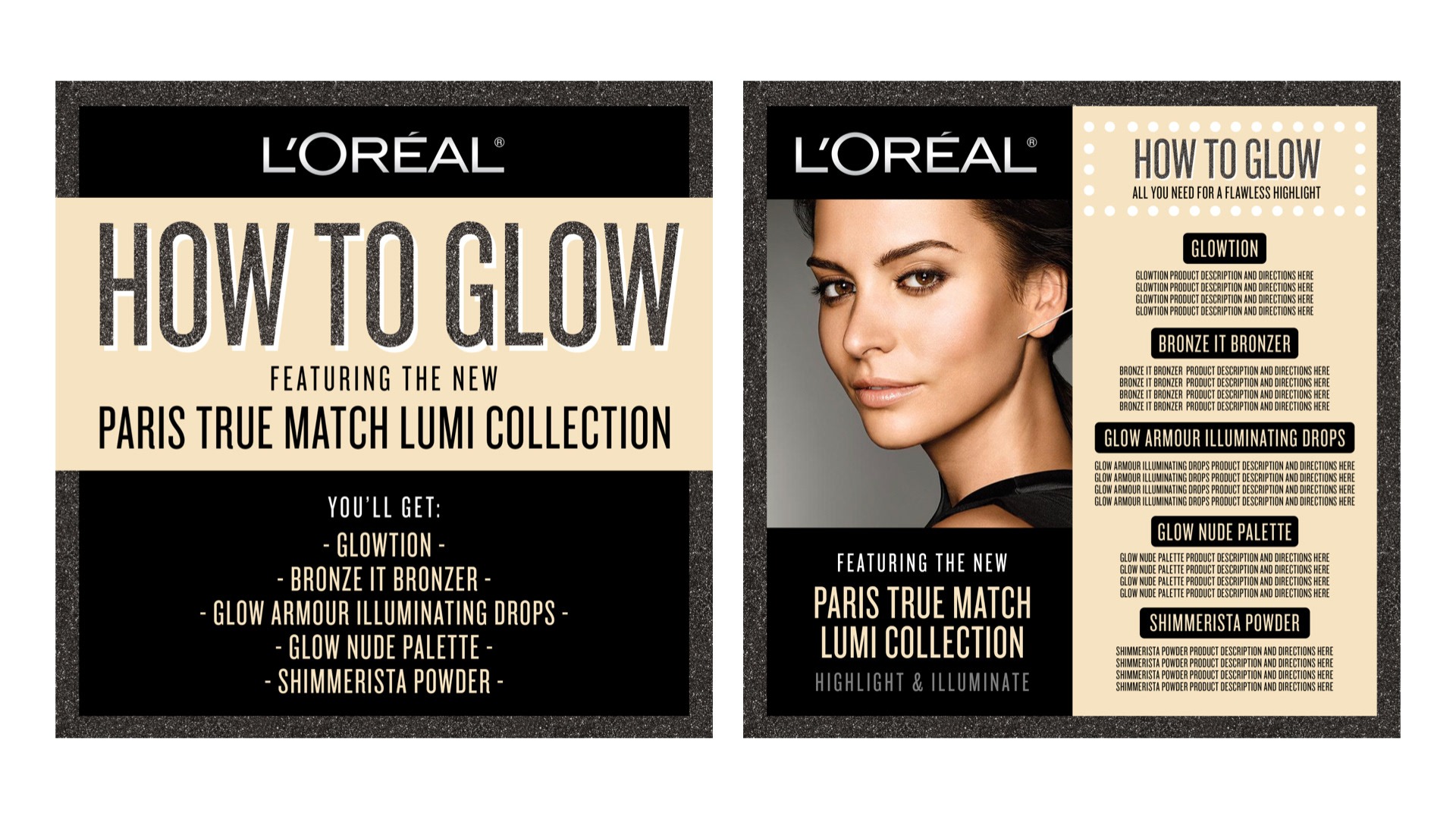 Larger True Match Lumi packaging with facial contour diagram