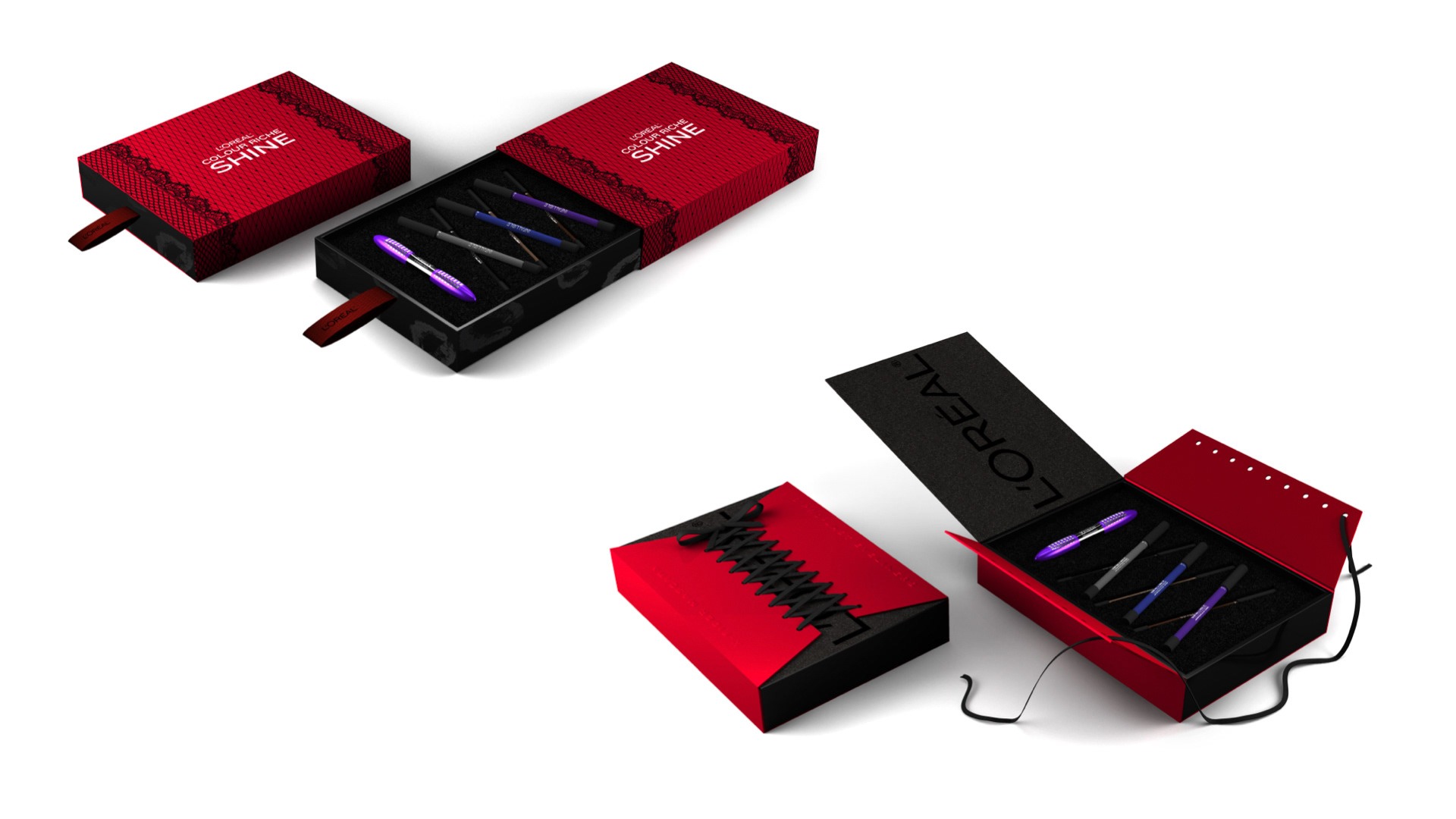 Revlon Colour Stay Shine display packaging
